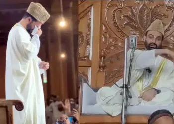 First Sermon After 4 Years, Mirwaiz Umar Farooq became Emotional, the video went viral